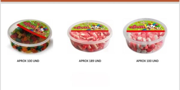 GOMAS TARRINA X 500G APROX 189 UND